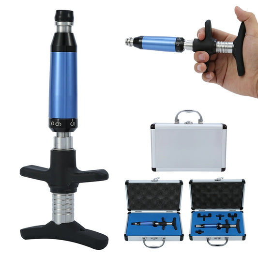 Manual Spine Corrector, Chiropractic Adjusting Corrector, 2 Types, 6 Levels Chiropractic Therapy Tool Forth Massager