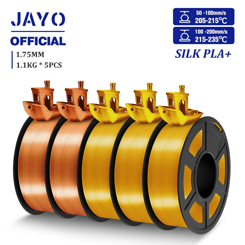 TPU SILK 3D Printer Filament 98A TPU Filament 1.75mm Silk Rainbow SILK PLA PLUS 3D Filament Glossy Silk Surface 5Rolls/set