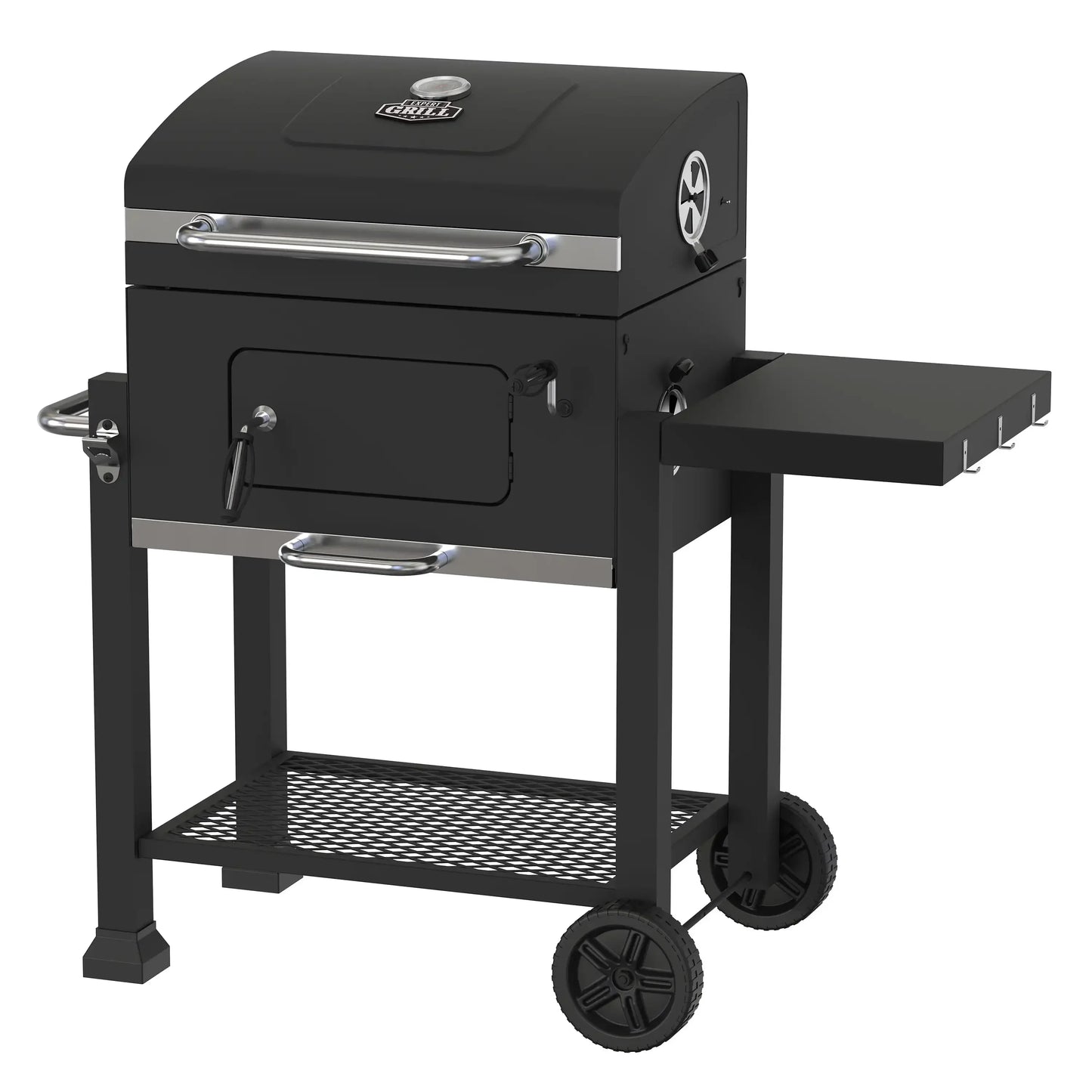 Heavy Duty 24-inch Charcoal Grill, Black