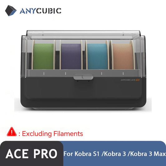 ACE Pro For Kobra S1/Kobra 3/Kobra 3 MAX Filament Box, Auto Drying Filament Back Up Support 4 Color Printing