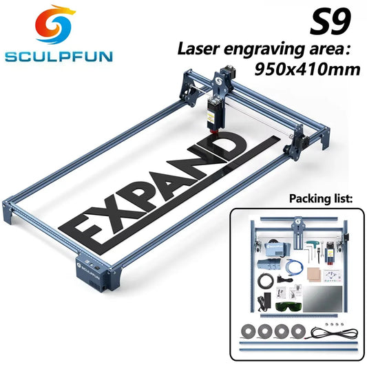 90W Effect S9 aser Engraving Machine Ultra-thin Laser Beam Shaping Technology Acrylic Engraver Cut Machine 410x950mm