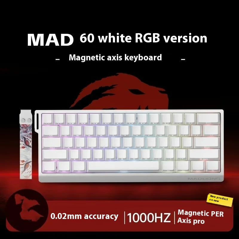 Magnetic Switch Keyboard Wired Gaming Keyboard Hot Swap Rapid Trigger Custom Keyboard PC Gamer Accessories