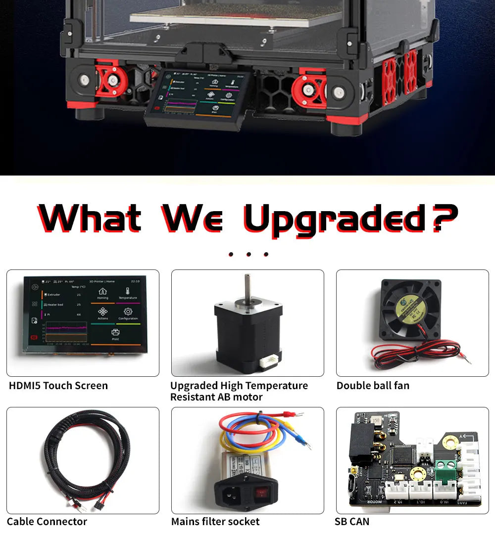 Voron 2.4 R2 Pro Corexy 3D Printer Upgraded Version with CNC TAP Hollow Rail and SB Extruder High Quality 3D Printer Kit