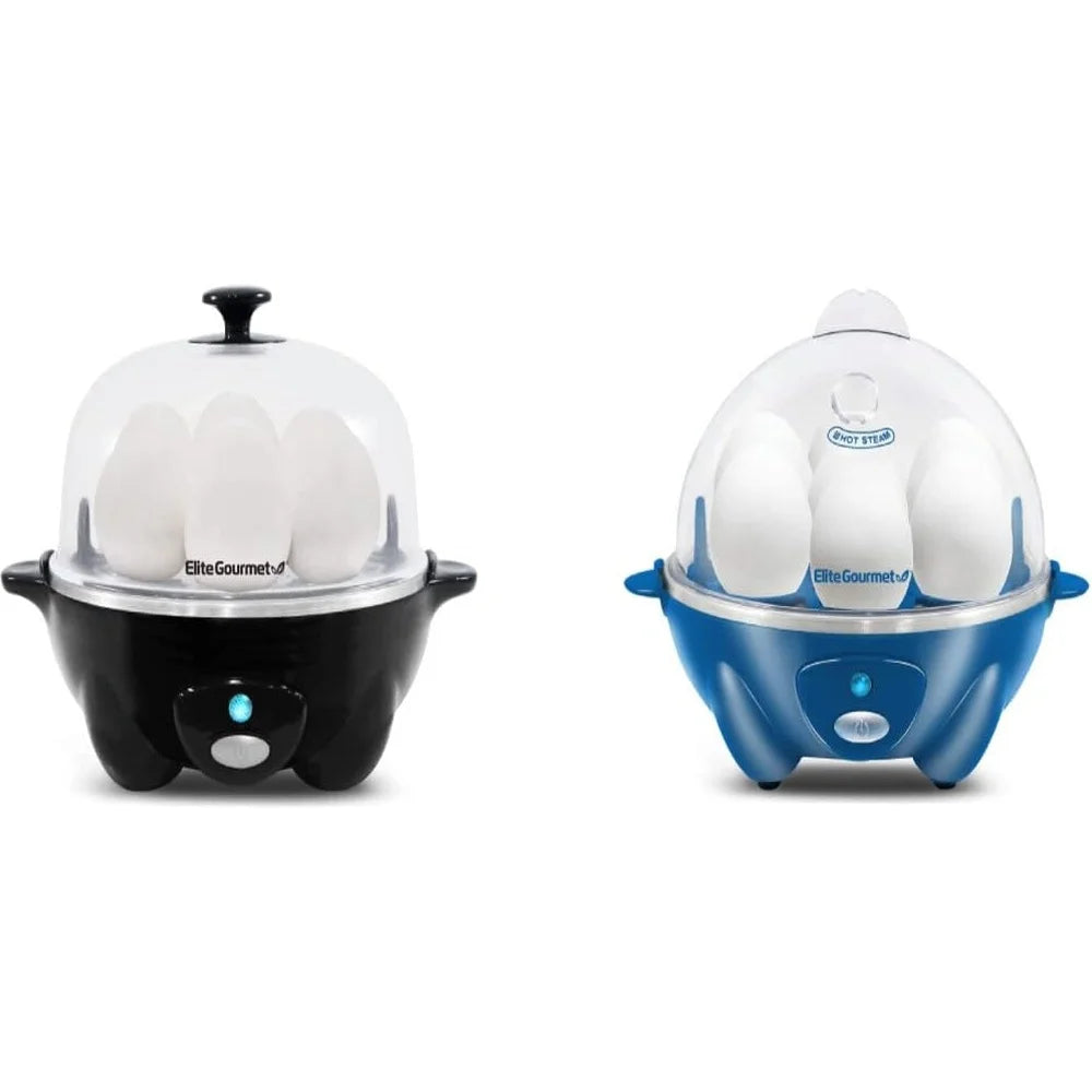 Rapid Egg Cooker 7 Egg Capacity, Easy Peel, Timer Auto Shut Off, Electric Kitchen Appliance with Poaching Tray Measuring Cup