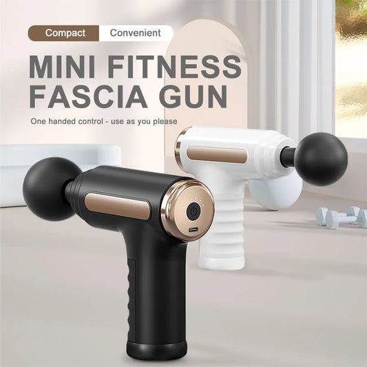 Electric Massage Gun Deep Tissue Facial Massgaer 8 Heads Arms Back Leg Muscle Relaxing For Body Back Arm Sport Fitness