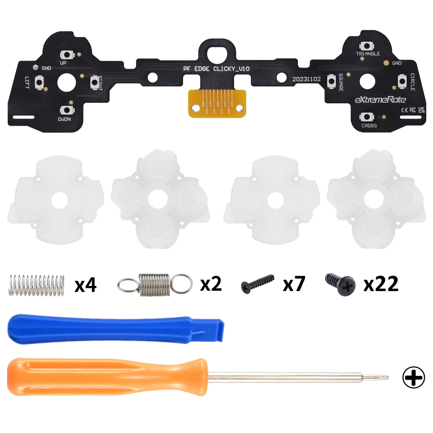 Clicky Kit for ps5 Edge Controller, Custom Tactile Dpad Action Buttons Mouse Click Kit