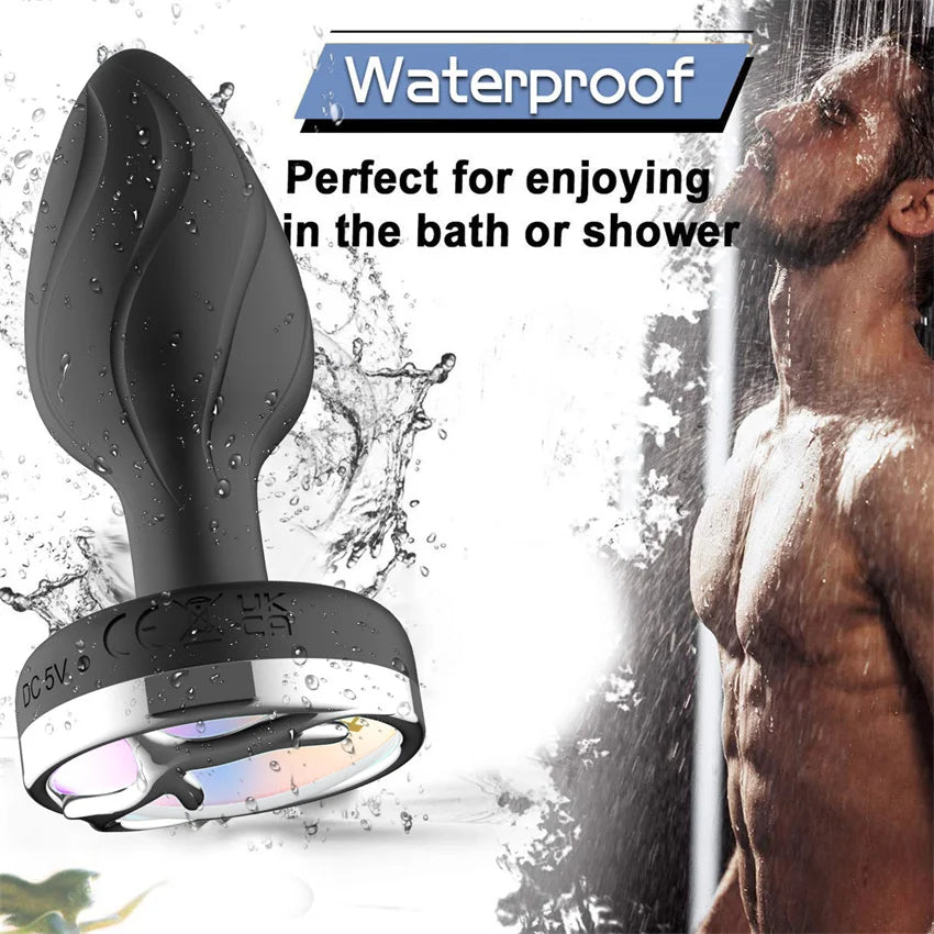 Anal Plug, Vibrator Dildo Butt Plug, Adult Sex Toys, Remote Control Vibration, Men Prostate Massager, Vibrating Butt plug for Female