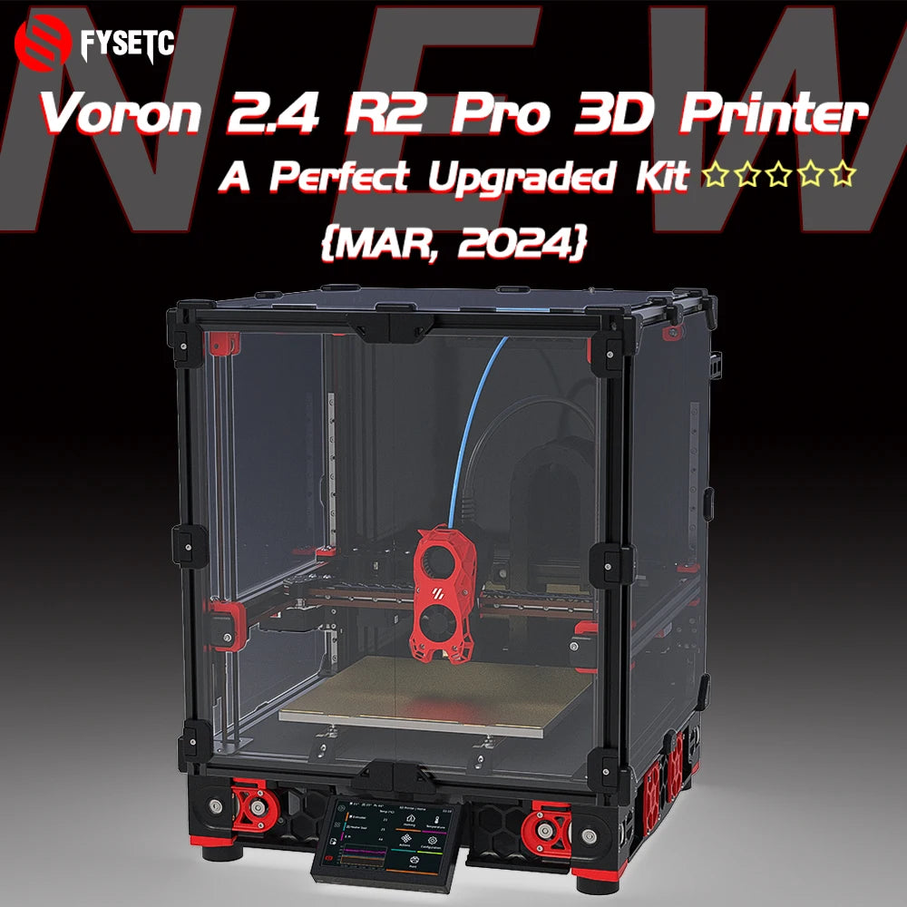 Voron 2.4 R2 Pro Corexy 3D Printer Upgraded Version with CNC TAP Hollow Rail and SB Extruder High Quality 3D Printer Kit