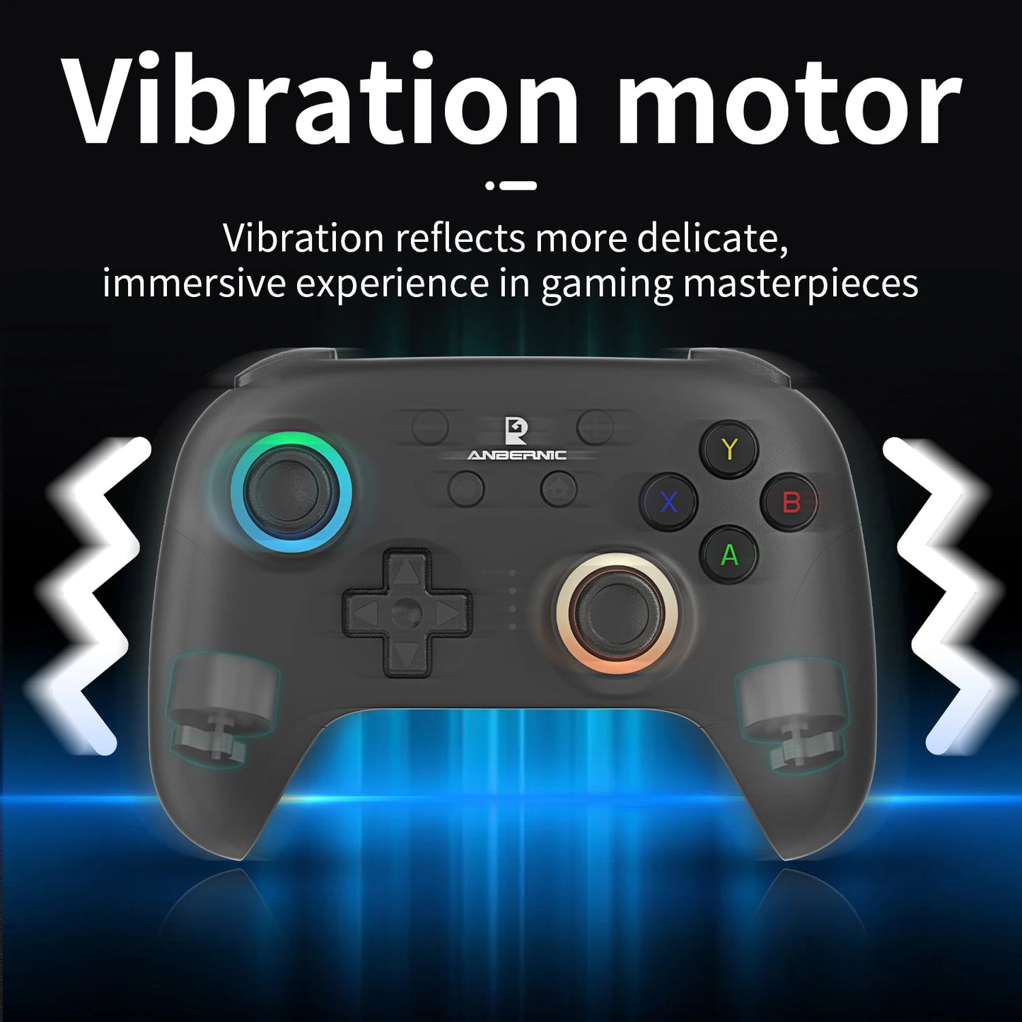 Gamepad Wireless Gaming Controller Hall Trigger Joystick Macro Key RGB Breathing Light For Switch PC Android IOS