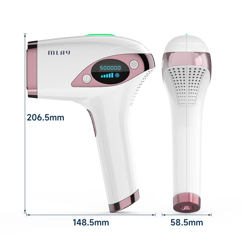 IPL Laser Hair Removal Machine, Ice Cool Permanent, Face Body Bikini Epilator, With 500000 Shots for Women, Men, Home Use