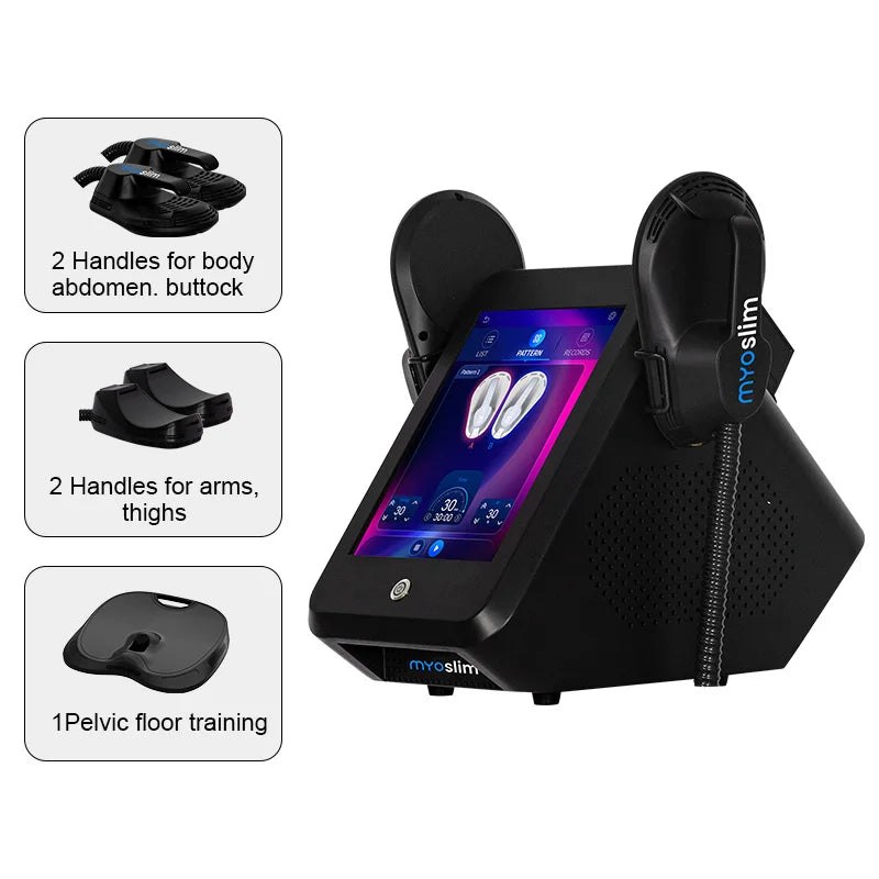 RF Slimming EMS Body Sculpting Muscle Stimulation, 6500W Device Professional Grade Fat Reduction Toning Technology for Spa