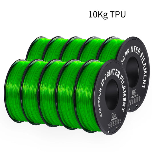 10Kg TPU 3D Printer Filament material 1kg 2.2LBS/Spool 1.75mm Plastic Vacuum Packaging Non-Toxic Shore Hardness 95A