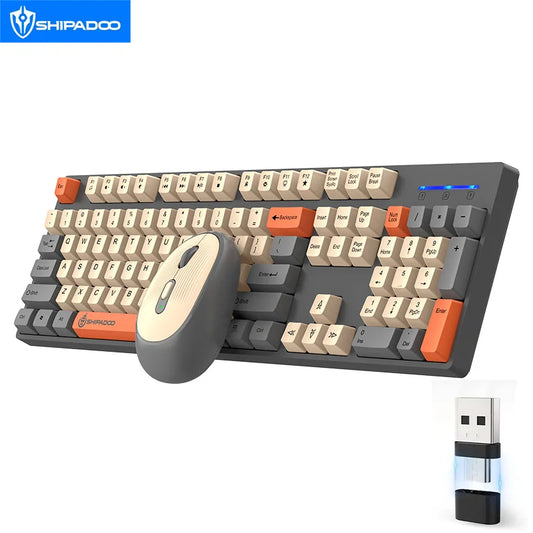 Keyboard Gaming Wireless Laptop Desktops PC Computer Office Accessories Free wireless mouse With Numpad