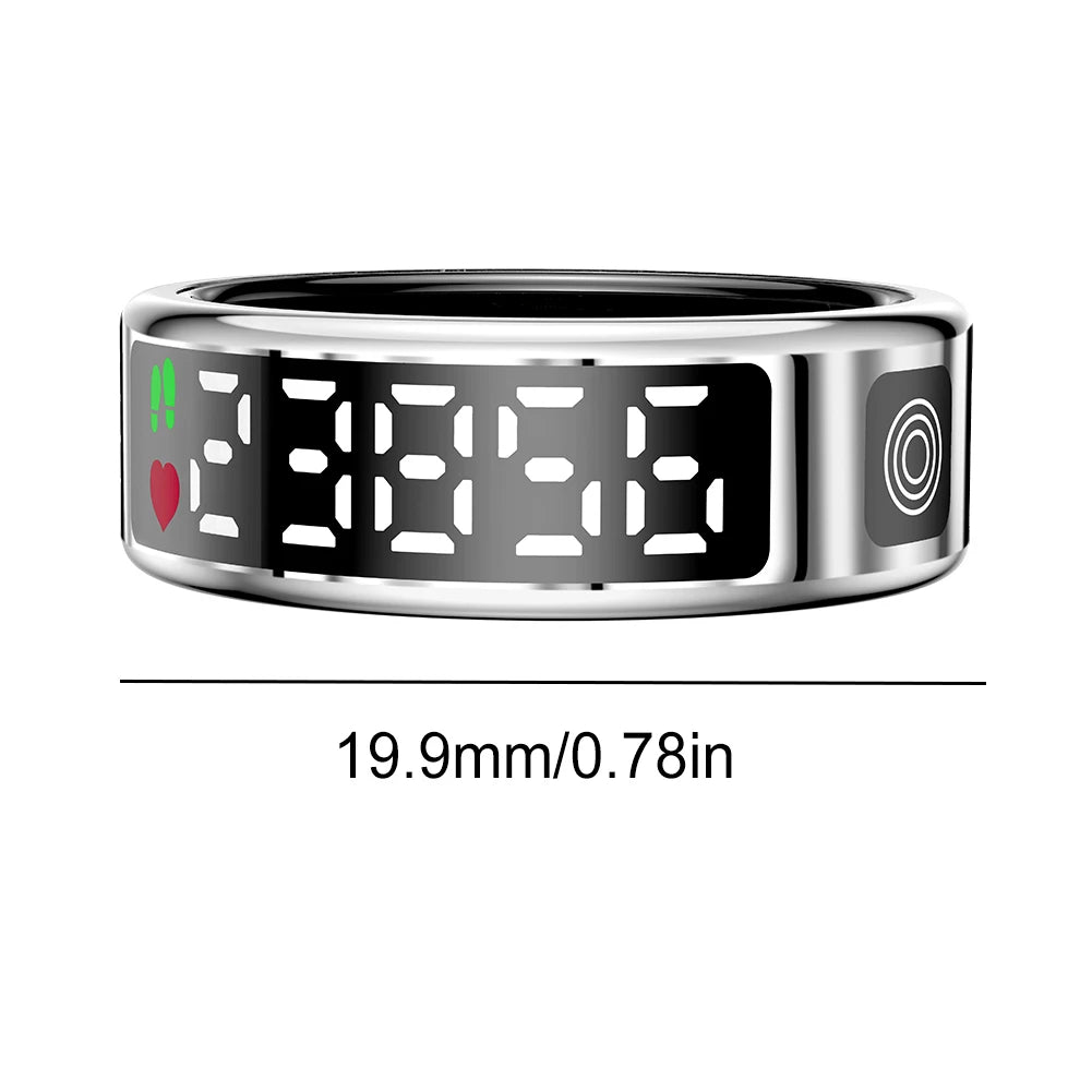 New RS08 Smart Ring 5ATM Waterproof Health Monitor Heart Rate Blood Oxygen Sleep Monitoring Sleep Ring for Men Women for Xiaomi