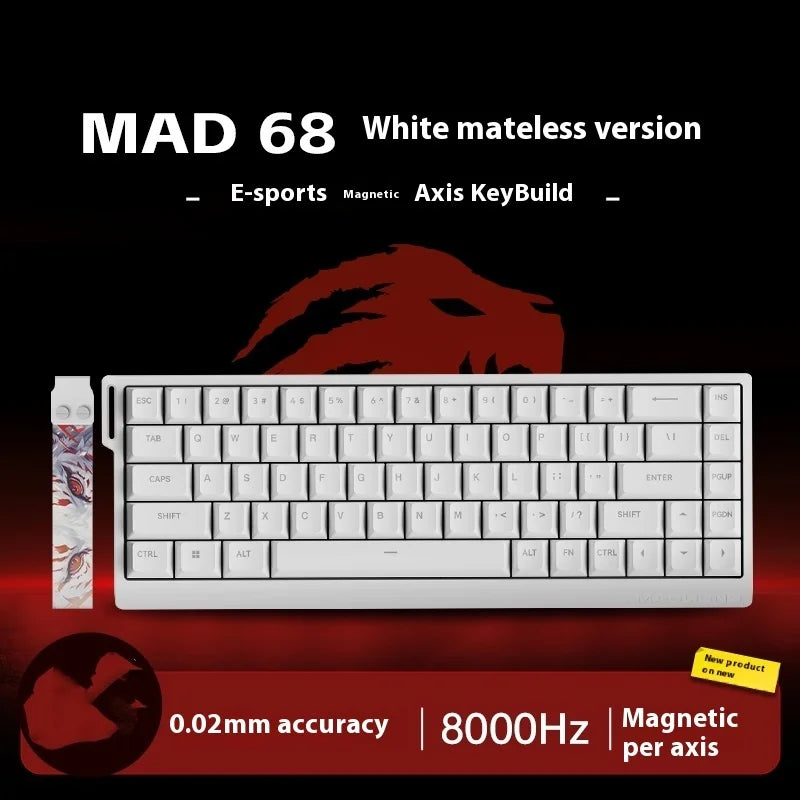 Magnetic Switch Keyboard Wired Gaming Keyboard Hot Swap Rapid Trigger Custom Keyboard PC Gamer Accessories