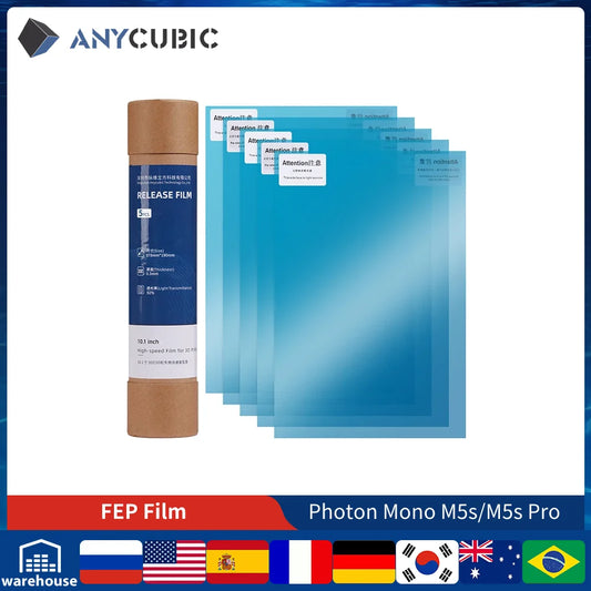 3D Printer Parts, 5pcs/2pcs/1pcs Original FEP Film For Photon Mono, M5s/ M5s Pro 3D Printers Accessories