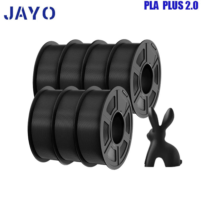 pla plus 2.0 3d printer filaments, 7rolls 1.75mm multi-color 3D printing material for 100% bubble free and FDM 3D printer