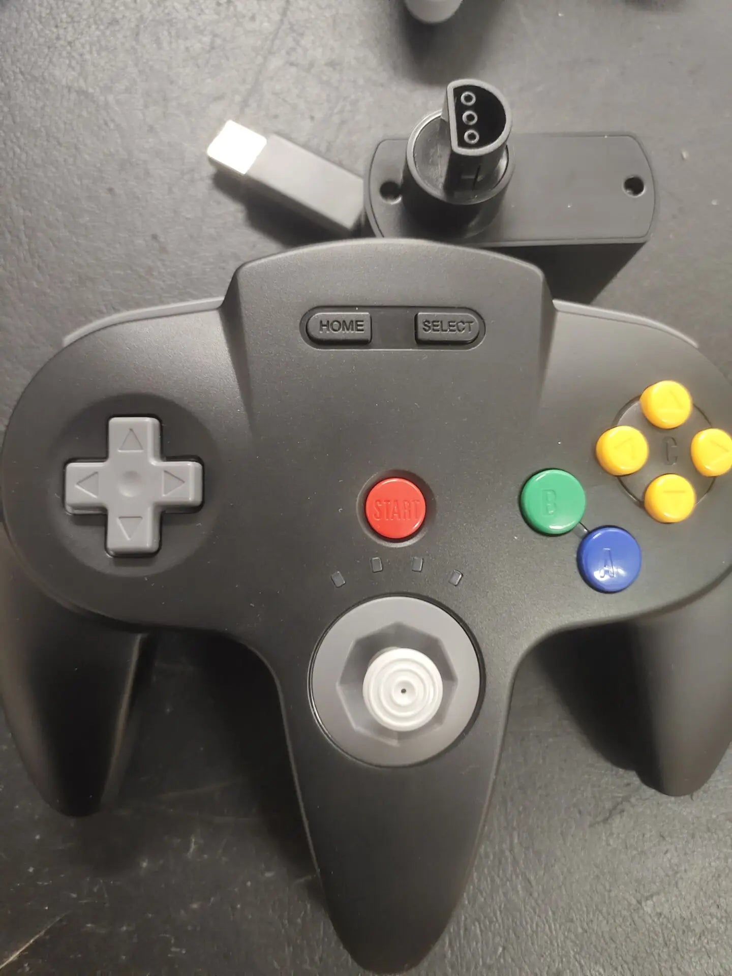2.4 GHz Wireless N64 Controller Remote with USB & N64 Adapter for N64 Switch Online Windows PC Mac Raspberry Pi Built in Rumble