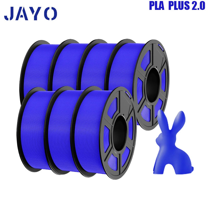 pla plus 2.0 3d printer filaments, 7rolls 1.75mm multi-color 3D printing material for 100% bubble free and FDM 3D printer