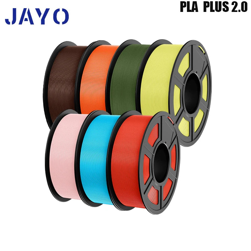 pla plus 2.0 3d printer filaments, 7rolls 1.75mm multi-color 3D printing material for 100% bubble free and FDM 3D printer
