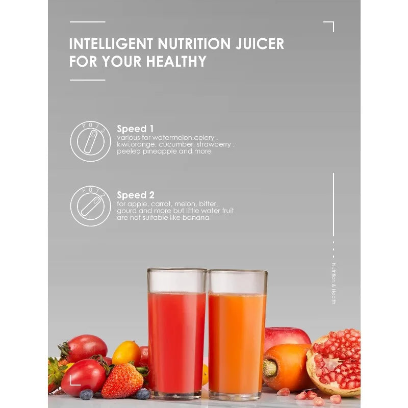 Centrifugal Juicer Machine, Wide 3” Feed Chute Juice Extractor, Fruit Juicer with Pulse Function and Multi-Speed Control