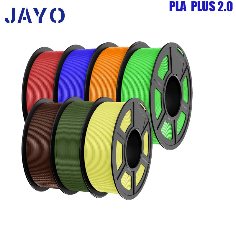 pla plus 2.0 3d printer filaments, 7rolls 1.75mm multi-color 3D printing material for 100% bubble free and FDM 3D printer