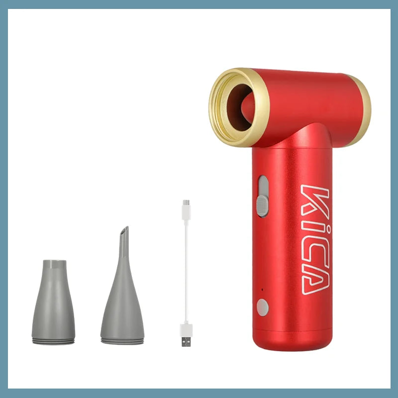 100000RPM Jetfan 2 Air Blower, Portable Turbo Fan, Compressed Air Duster Wireless Computer Keyboard Cleaner for PC Car Camera