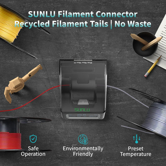 3D Filament Connector , 1.75mm Filament Fast Welding Splicer for PLA/ABS/PETG/PA/PC Spools, 3D Printing Accessories