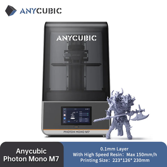 Photon Mono M7 Mono MSLA 3D Printer High Speed Resin Photocuring 14K 3D Printer 10'' LCD Printing Size 223*230*126mm