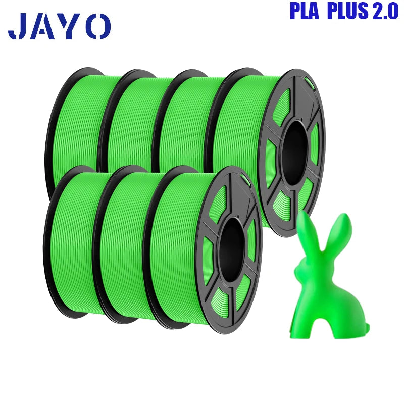 pla plus 2.0 3d printer filaments, 7rolls 1.75mm multi-color 3D printing material for 100% bubble free and FDM 3D printer