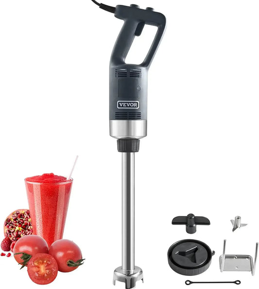 Commercial Immersion Blender, 750W 16" Heavy Duty Hand Mixer, Variable Speed Kitchen Stick Mixer with 304 Stainless Steel
