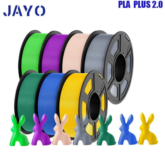 pla plus 2.0 3d printer filaments, 7rolls 1.75mm multi-color 3D printing material for 100% bubble free and FDM 3D printer