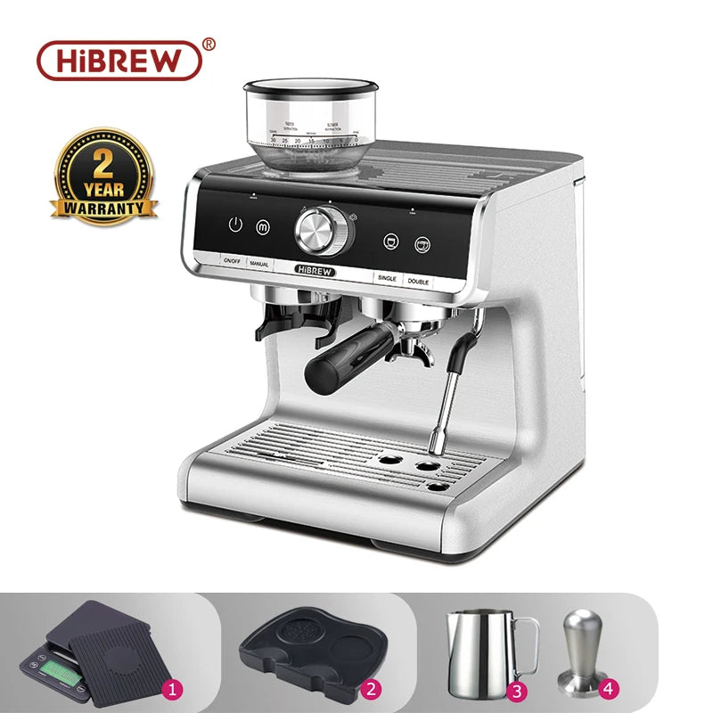 Barista Pro 20Bar Bean to Espresso, Cafeteria Commercial Level Coffee Machine with Full Kit for Cafe Hotel Restaurant