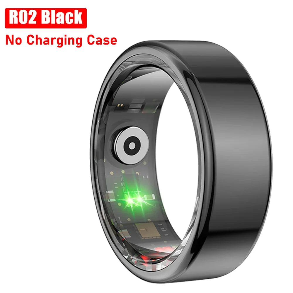 Smart Ring Heart Rate Pressure Blood Oxygen Sleep Monitor 2025 Men Women Waterproof Health Monitor Sport Modes Smart Ring