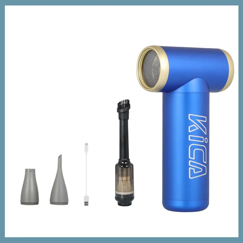 100000RPM Jetfan 2 Air Blower, Portable Turbo Fan, Compressed Air Duster Wireless Computer Keyboard Cleaner for PC Car Camera