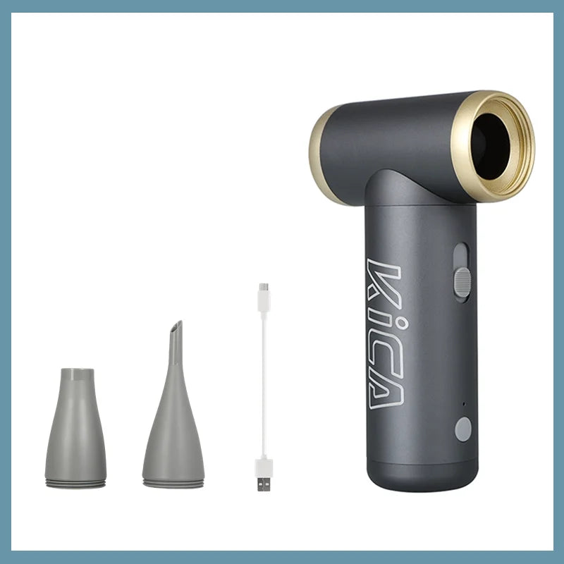 100000RPM Jetfan 2 Air Blower, Portable Turbo Fan, Compressed Air Duster Wireless Computer Keyboard Cleaner for PC Car Camera