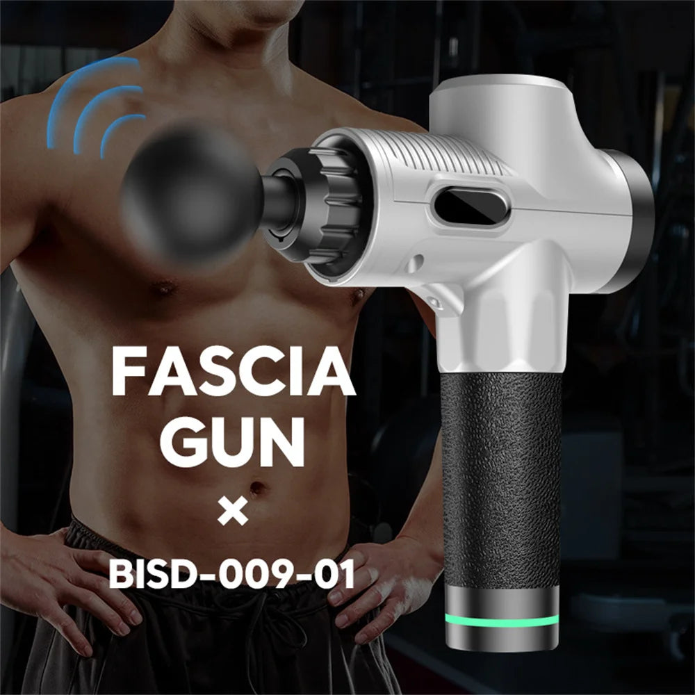Brushless Motor Massage Gun - Deep Tissue Therapy for Gym, Yoga & Post-Workout Muscle Recovery