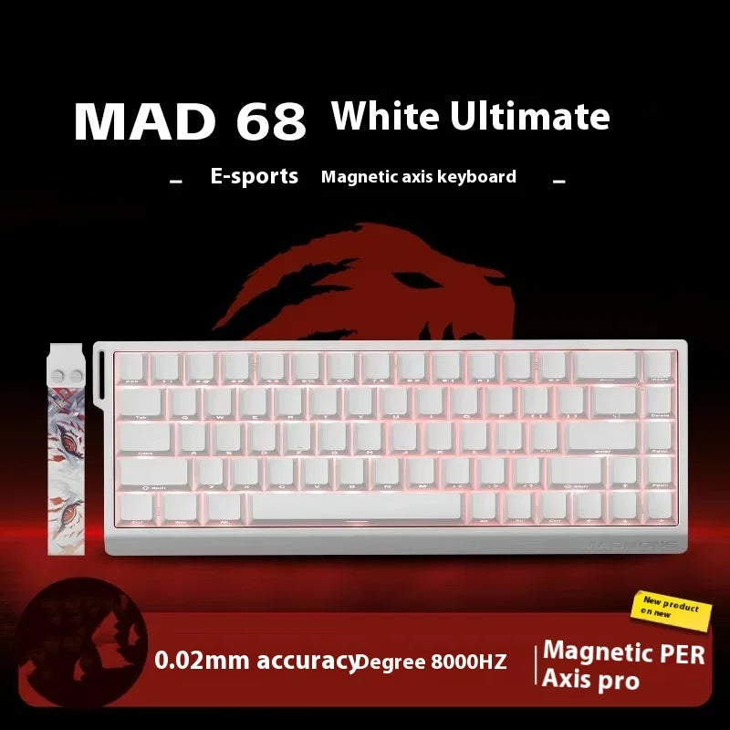 Magnetic Switch Keyboard Wired Gaming Keyboard Hot Swap Rapid Trigger Custom Keyboard PC Gamer Accessories