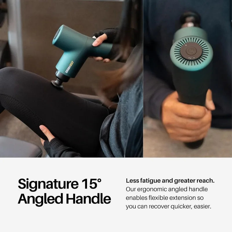 Massage Gun - Deep Tissue Massage with High-Powered Brushless Motor - Ergonomic Back Massager